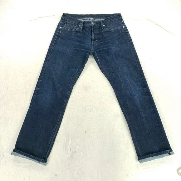 RGT Rogue Territory Selvedge Blue Jeans Mens Measure 31x30 Button Fly